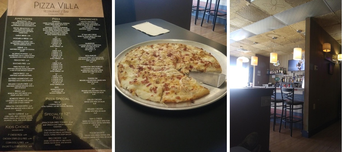Pizza Villa II Menu